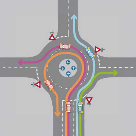 Prefet65's tweet photo. #CodeDeLaRoute 🚗 | Sur un #CarrefourÀSensGiratoire, les usagers déjà engagés sont prioritaires : avant d’entrer, un regard à gauche est indispensable 👀
Bien se positionner et adapter sa trajectoire permettent de circuler plus sereinement et en toute sécurité pour tous 🤝 https://t.co/yAELSG7XKi