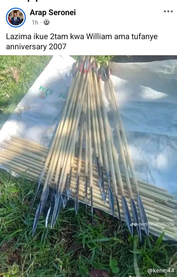Kayle29717292's tweet photo. @Kenyans Have they arrested Arap Soronei too??? https://t.co/saepfy33BC