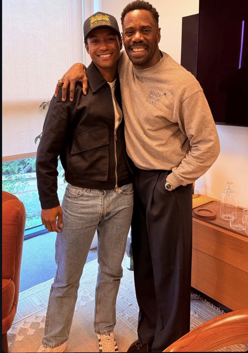 JAAFARLATAM's tweet photo. 📸 ¡Reencuentro entre Jaafar y Colman Domingo!

Según Colman, Jaafar está a punto de irse a Japón, para la premiere de #Michael! https://t.co/6ermhRRDwu