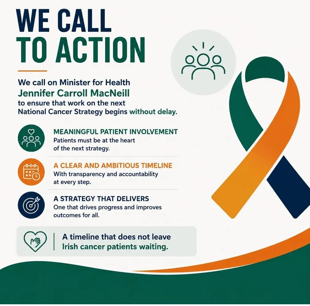 UCANIRELAND's tweet photo. Urgent action is needed here. Patients do not have the time to wait. #NationalCancerStrategy #CallToAction #KeyCancerIssues #NoTimeToWait https://t.co/UGRSryTSx2