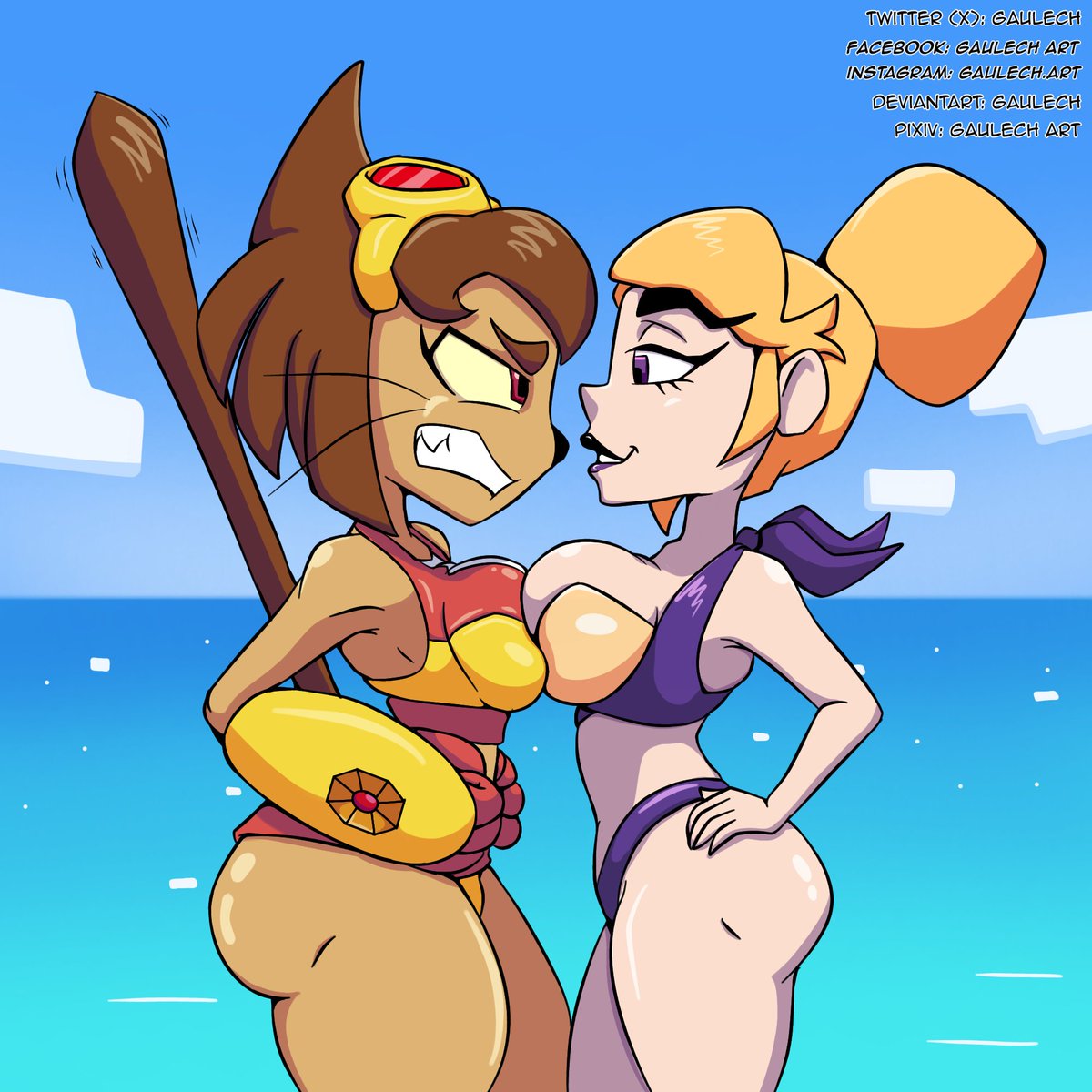 Gaulech's tweet photo. Kit vs Miss Information titfight (Gameoverse)
#titfighting #titfight #gameoversefannart #fanartㅤ#kit #missinformation #bigbreasts #bikini #glitch #glitchstudio #catgirl #thicc #milf #bigbooty #digitalart #cartoonㅤㅤㅤ https://t.co/k9QX9Z1XzM