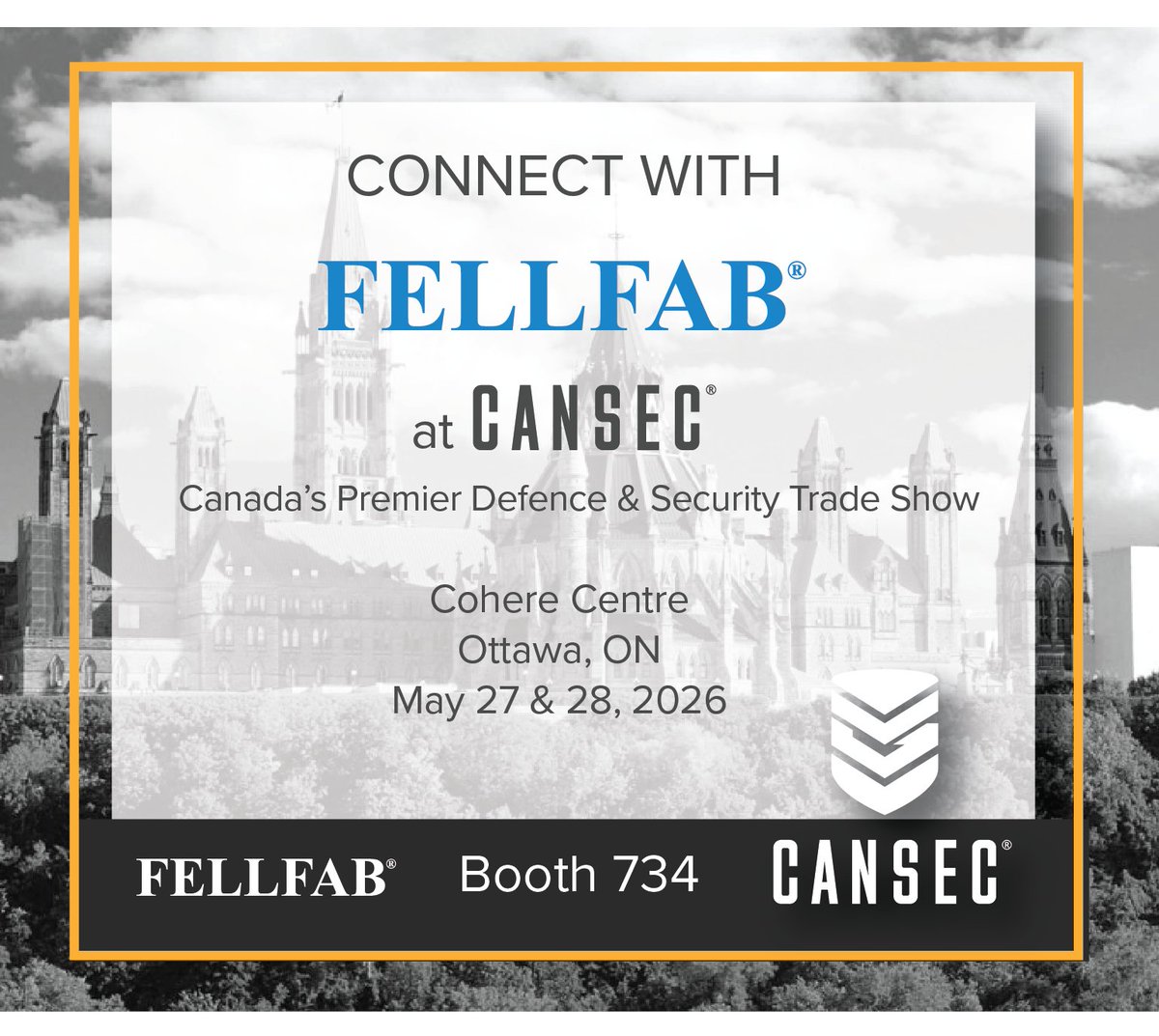 FELLFAB's tweet photo. We’re at CANSEC!

Canada’s premier defence and security trade show, organized by @CadsiCanada 

Our Booth 734, will feature: 

• Inclement weather clothing 
• Sleep systems
• Parachute products
• New products 

DM us to connect onsite! 

#CANSEC2026 #Defence #Security https://t.co/vQV6VgOLUn