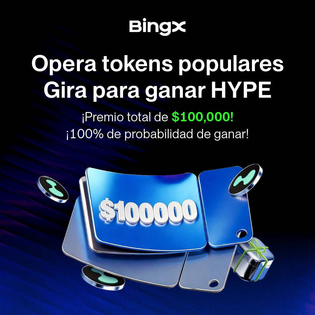 BingXLatino's tweet photo. 🤩 Gana el token del momento y otros grandes premios sólo por operar en BingX.

• Regístrate en el evento.
• Completa tareas.
• Gira la ruleta y gana. 

👉 https://t.co/r54v5BaVHE https://t.co/vV2YhKNFI6
