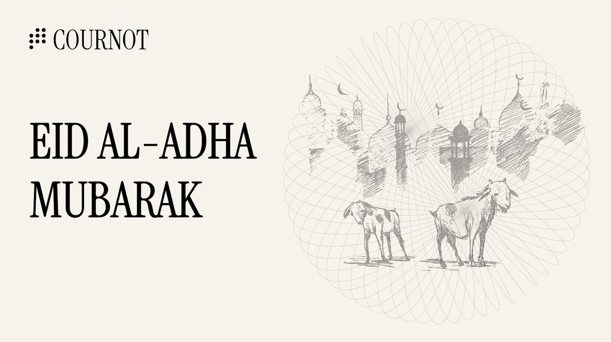 CournotProtocol's tweet photo. Eid Al-Adha Mubarak to everyone celebrating.

May this season bring peace, gratitude, and meaningful moments with your loved ones. https://t.co/XRCITwEfc8