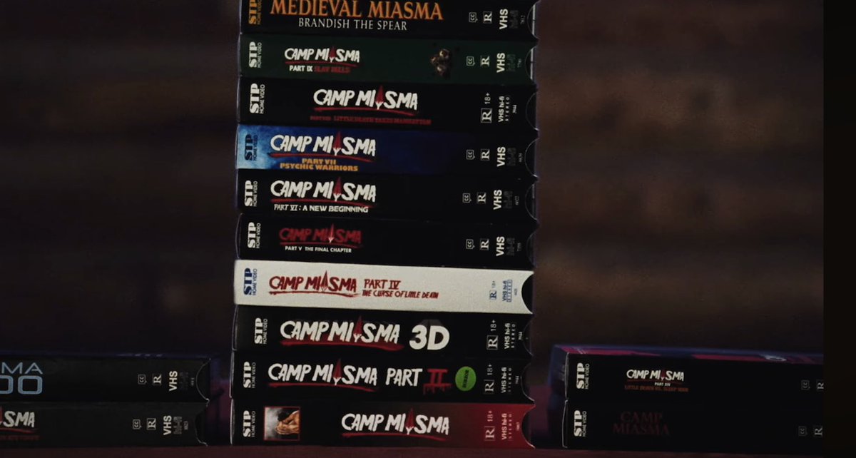 FilmUpdates's tweet photo. The ‘CAMP MIASMA’ franchise in Jane Schoenbrun’s ‘TEENAGE SEX AND DEATH AT CAMP MIASMA.’

In theaters August 7. https://t.co/SqkWArEvRI