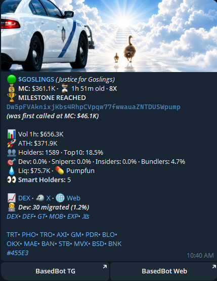 solgoodman's tweet photo. solana:Dw5pFVAknixjKbs4RhpCVpqw77fwwauaZNTDUSWpump 8X in 1hr thanks to @BasedPings https://t.co/hq9bipLw2j