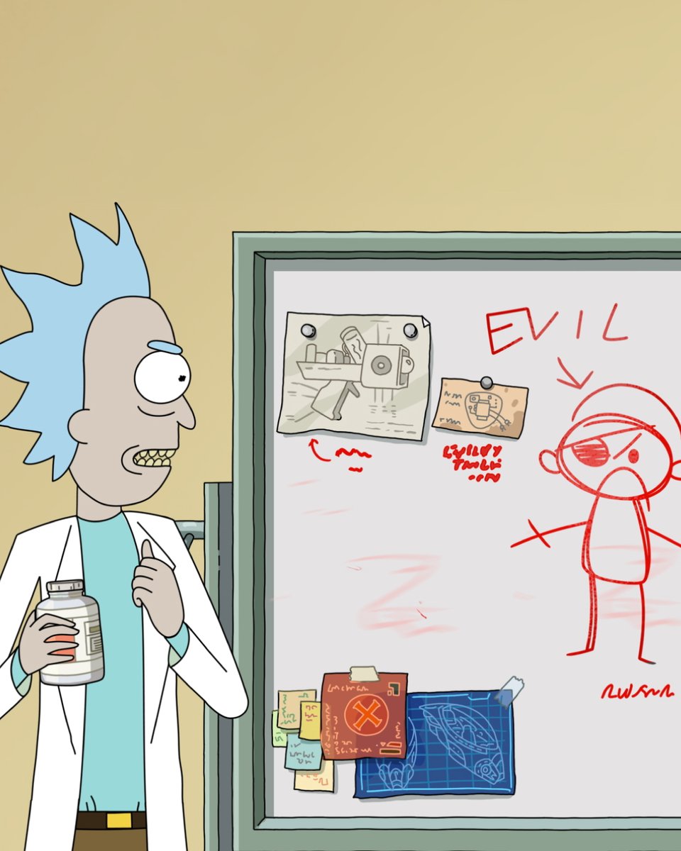RickandMorty's tweet photo. We're in the bunker now, Morty https://t.co/geG8TCZJ4h