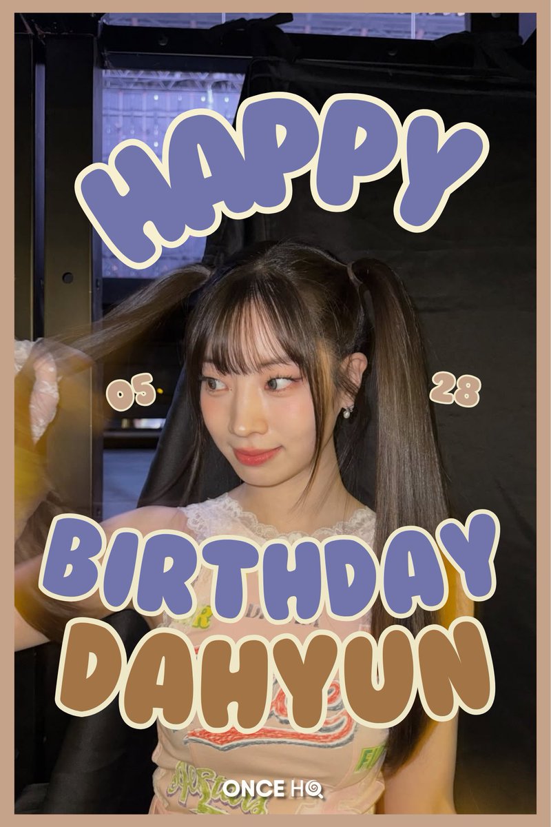 oncehq's tweet photo. Happy birthday to our beloved Kim Dahyun! 🥰🤍 Always stay healthy and happy! ONCEs will always love you!😘

#HappyDahyunDay #SUNSHINEDUBU #다현이의_선율로_가득한5월 https://t.co/789zWfAQFa