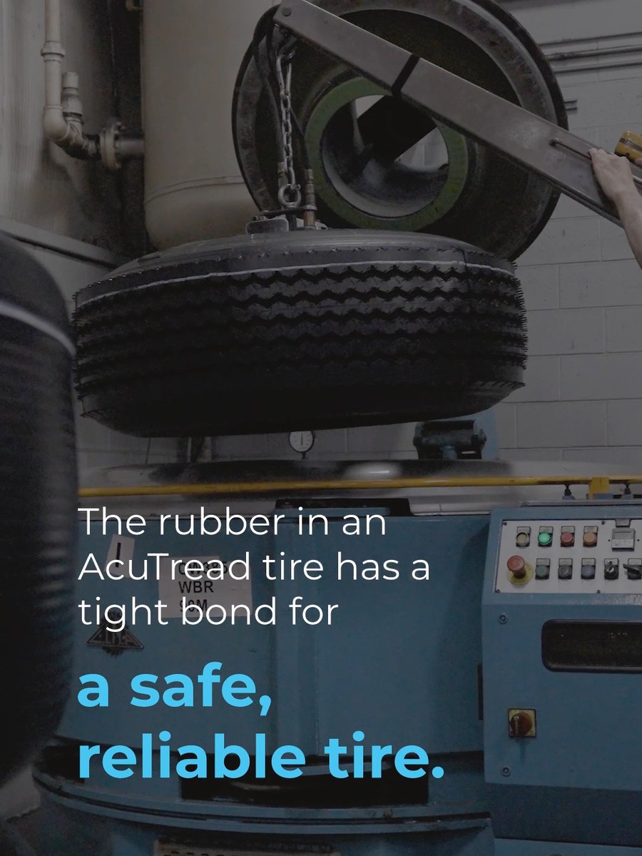 AcuTread's tweet photo. Retreaded vs. remanufactured: the real difference all comes down to how the tire is built. AcuTread’s mold cure remanufacturing process goes beyond traditional retreading to deliver the like-new quality, consistency, and performance fleets can count on.

https://t.co/5qJUgCY6Dl https://t.co/rEEQazGsbs