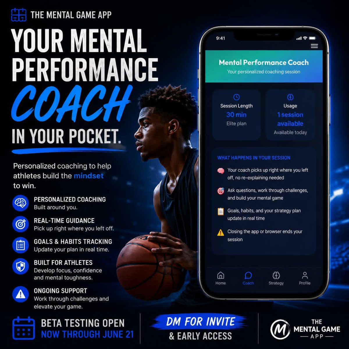 Mentality_Shift's tweet photo. A lot of youth/HS sport parents wish their kids would work with a mental performance coach or wish they had the time. Now that problem can be solved. This app helps guide young athletes in the right direction. 

**This is not a sport counselor, or a mental health app. https://t.co/XREizqC7KE