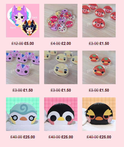 pingkipenguin's tweet photo. BIG SALE HAPPENING! 🥰
Some of my plushies are reduced to £16!! 
My Penguin bags are now £25!!
See the full collection, link below. 👇 https://t.co/zu8NEBngU8