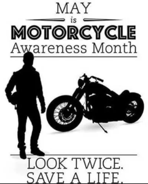 abate_ca's tweet photo. 🏍️ MAY IS MOTORCYCLE AWARENESS MONTH 🏍️

LOOK TWICE. SAVE A LIFE.

As more motorcycles return to the roads this season, it’s important for every driver to stay alert, check blind spots, and share the road safely. https://t.co/BsJxnmvlMj