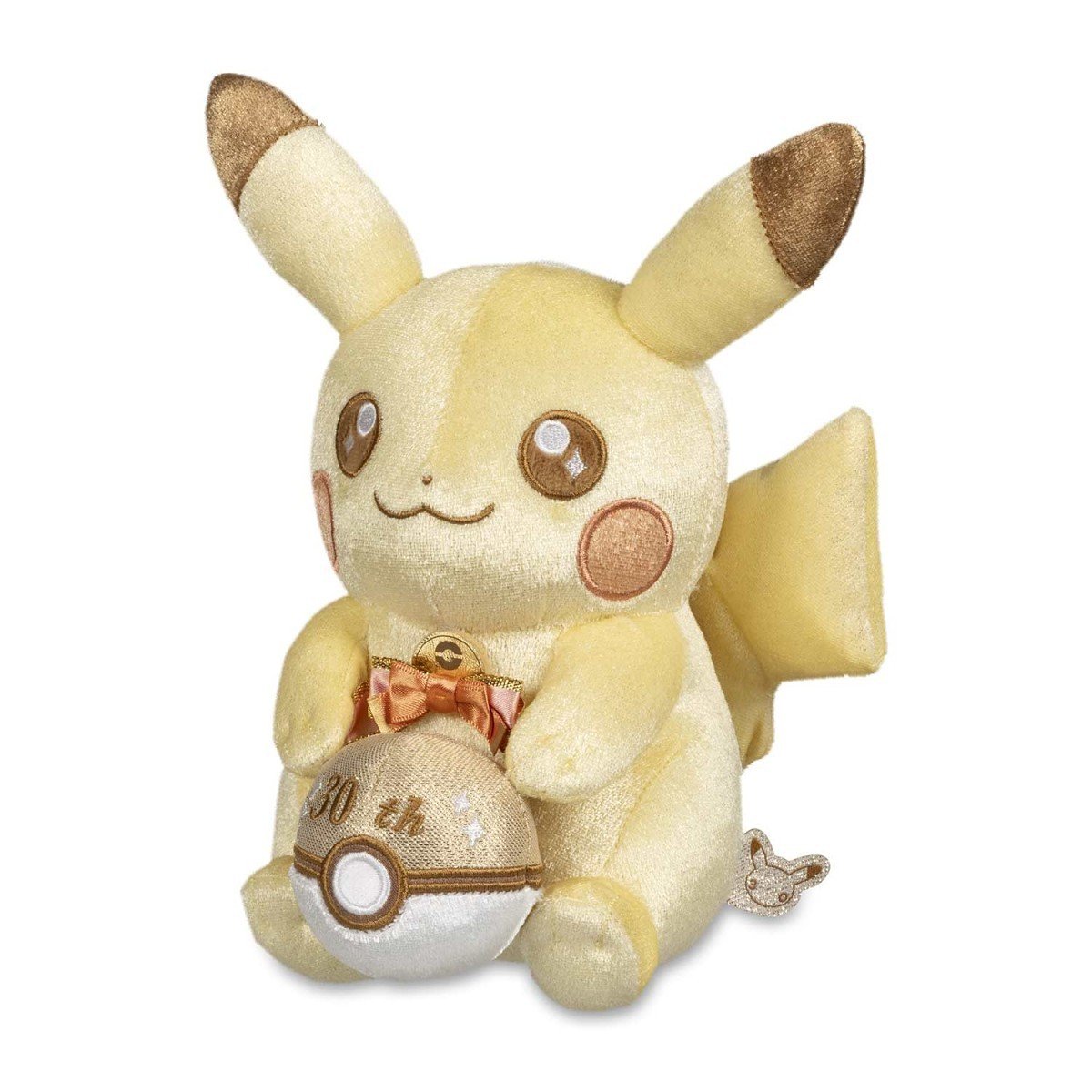 Pikachu 30th Celebration Plush & Keychain are up at Pokemon Center