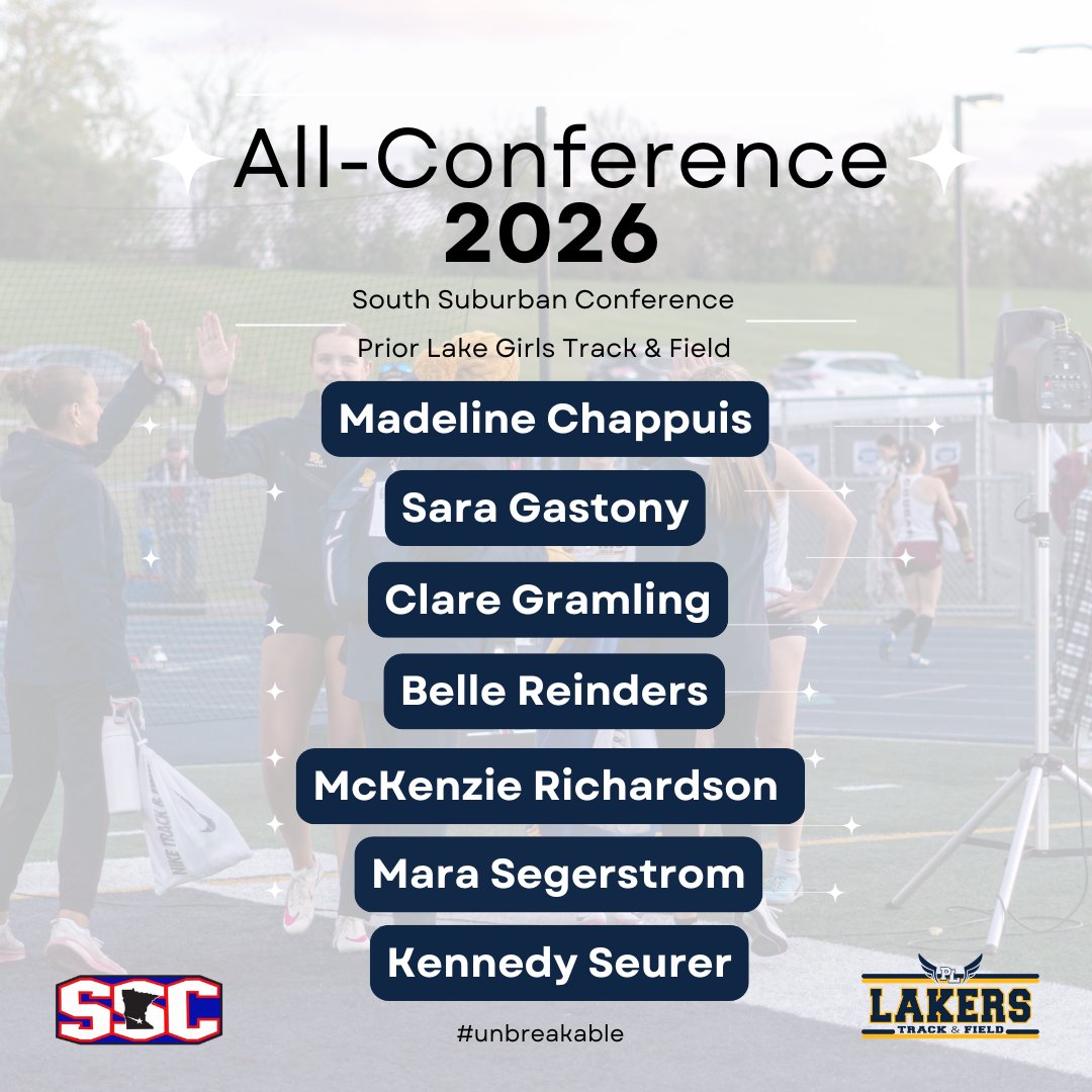 GirlsPLTF's tweet photo. Congrats to our 2026 SSC All Conference and Honorable Mention selections! 🔥🔥🔥

Awesome job, Lakers! Way to rep! 💪

#unbreakable #2026szn https://t.co/j3ToOyfhyv