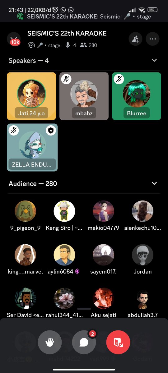 Krispicrush's tweet photo. I'm always amazed by the talent of the @SeismicSys members singing karaoke tonight. What beautiful voices.

This is not just entertainment, but an extraordinary show. https://t.co/1bLaYhaB7A