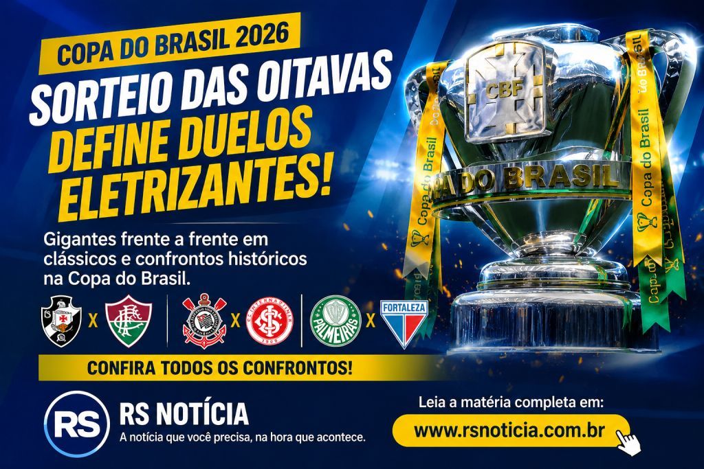BLOGRSNOTICIA's tweet photo. Copa do Brasil 2026: sorteio das oitavas define clássicos e confrontos entre gigantes https://t.co/MgDpyOeAnM via @RS Notícia https://t.co/Rz8sYFoIjo