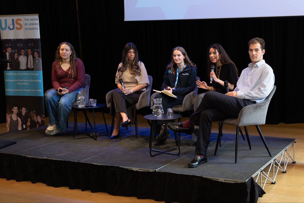 UJS_UK's tweet photo. A brilliant set of sessions followed, from a panel of Jewish student leaders to the launch of our new Best Practice Guidance for institutions.

We look forward to working closely with universities to improve the support available for Jewish students nationwide. https://t.co/9pePzJRqf2