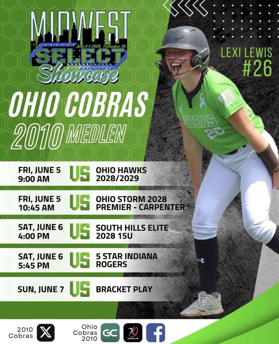 2010Cobras's tweet photo. Our Team is back in action next weekend in Columbus. We have exactly what you’re looking for. https://t.co/ip3xuyjm47