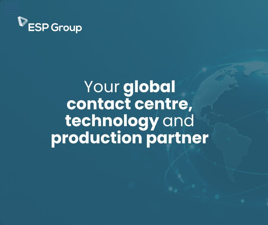 espgrp's tweet photo. Your global contact centre, technology and production partner 🌏️ 

At ESP Group, we provide bespoke customer care solutions designed around the needs of both our clients and their customers.

Discover more:
https://t.co/j6fDrMBiMq https://t.co/bkxg7YiV4U