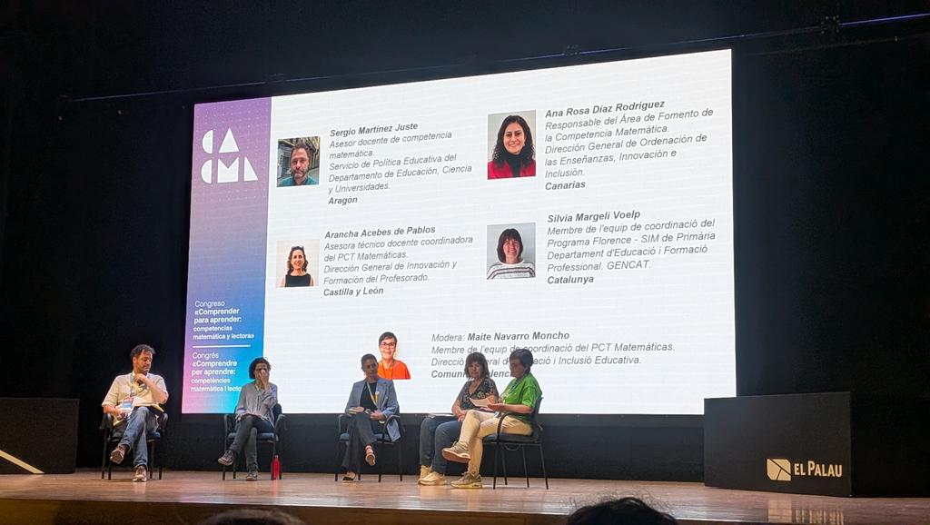 Mates_Manu's tweet photo. Mesa redonda: "Oportunidades y retos del Programa de Refuerzo de la Competencia Matemática: una mirada desde el acompañamiento experto". Modera @MaiteNavarro2. Con @SergioMJGR, @anarosa3008, Arancha Acebes y @smargeli. https://t.co/U3UIAAltnj