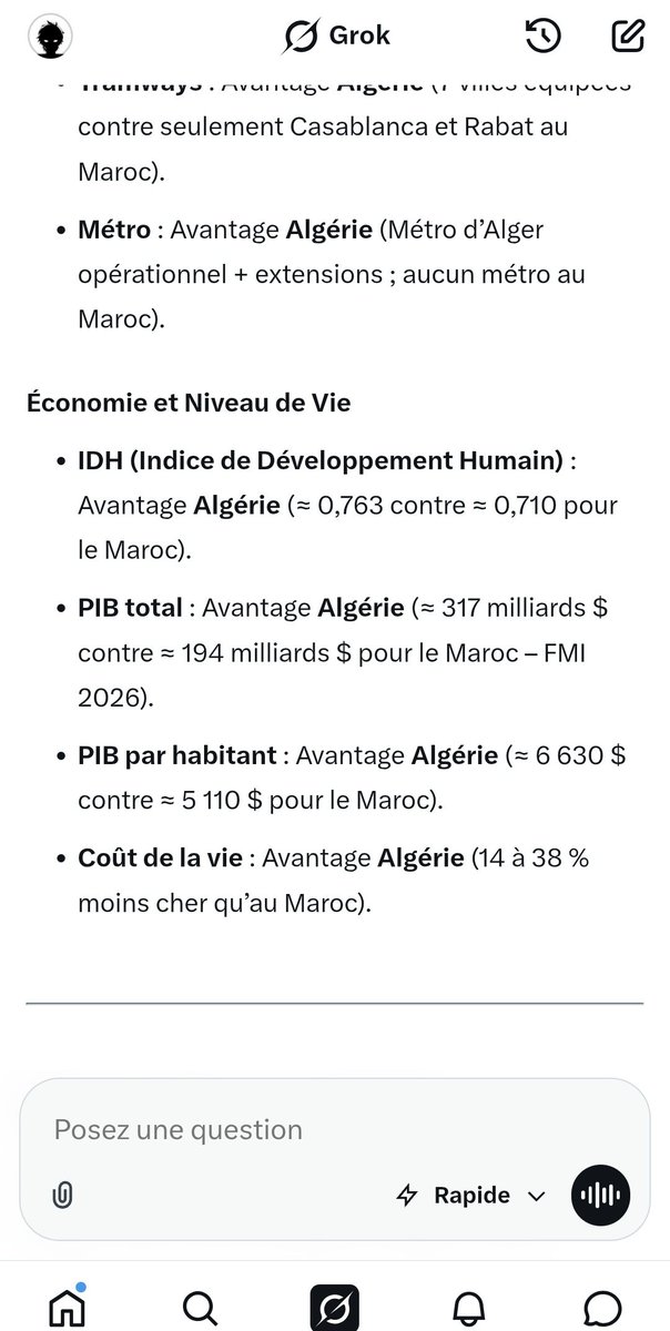 GcsVxvs306's tweet photo. @Aichpatate @RedaRed31324386 @3arbi130 @aures_54s @InfosMinutesFR Marook le plus industrialisé d'Afrique🤣
Vous n’avez ni métro ni hôpitaux ni ambulances ni tramway ni aéroports et vous vous déplacez encore en charette d’âne🤣
Vous endetté jusqu'au coût, vous devez 80% de votre pib aux états et aux banques
Saha moh la rondelle😂 https://t.co/dug95ahaa9