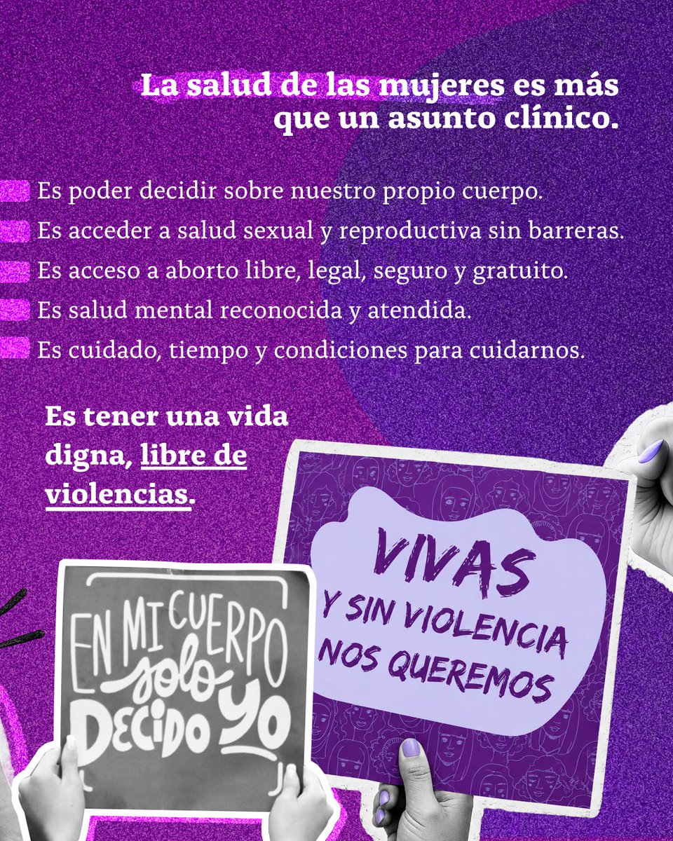 RSMLAC's tweet photo. La salud de las mujeres es un derecho. Los Estados tienen la obligación de garantizarla. Y la decisión, siempre, es nuestra. https://t.co/hzSadH42y3