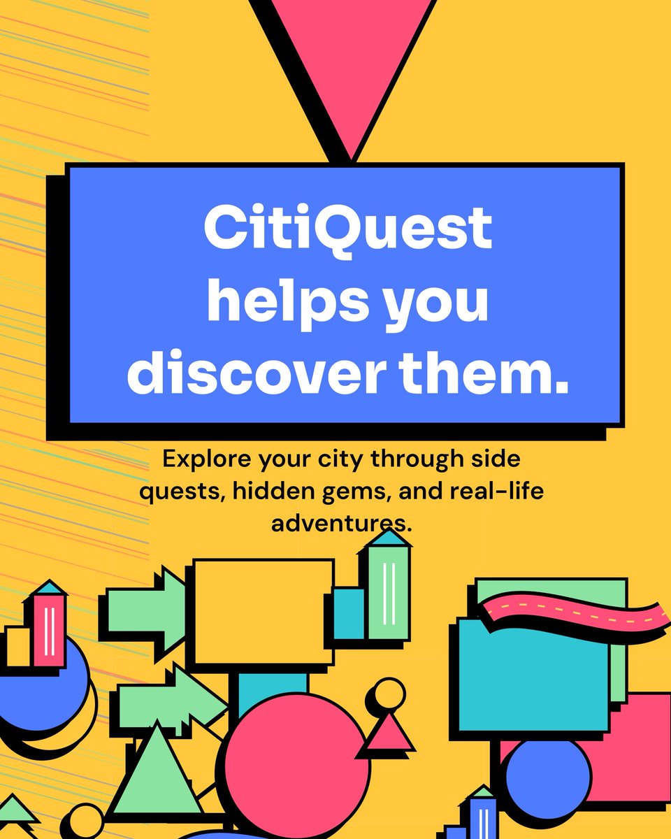 citiquest_'s tweet photo. Your city has hidden gems you’ve never noticed because you keep going to the same places.
Citiquest is about to change that with side quests that makes you explore your city more
#citiquest #citiquest_ #explorehiddenspots #exploredifferently https://t.co/ejypsOK1NA