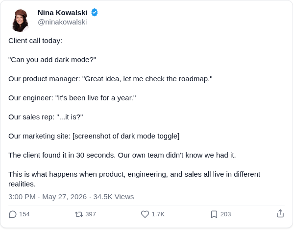 BrainFlow_ai's tweet photo. This is painfully accurate

#CorporateLife #TeamAlignment #SaaS https://t.co/tjlBvbZqbO