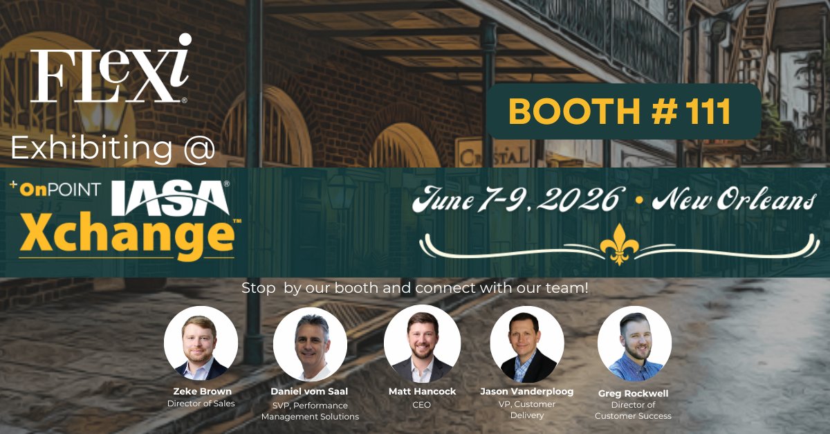 Flexi_Software's tweet photo. ⏳ Two weeks to #IASAXchange in New Orleans!

Flexi will be there June 7–9. Whether you're looking to upgrade your accounting processes or just want to see what's out there, come talk to us. You might be surprised. 

#IASAXchange #FlexiSoftware https://t.co/MqXnybBPEl