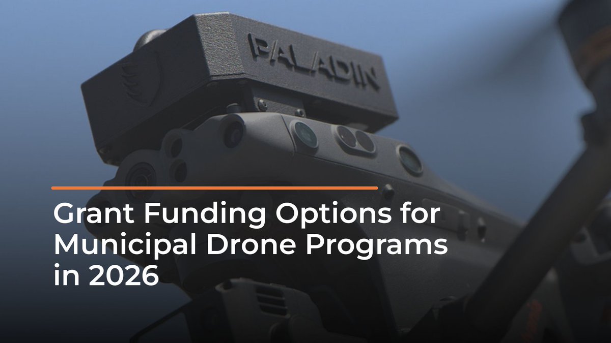 paladindrones's tweet photo. As drones become increasingly more integrated into #PublicSafety operations, funding options are also expanding. In this week's article, discover the grant programs that can help your agency fund its #DFR program 🚀

Read the full article at the link in our bio. https://t.co/pgQgOKRHph