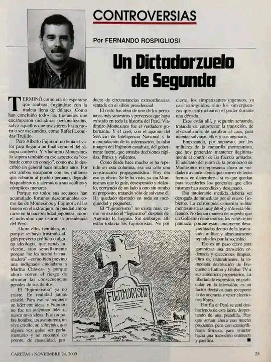 ArequipaTimes's tweet photo. #FernandoRospigliosi escribía interesantes artículos https://t.co/17YzCqF20D