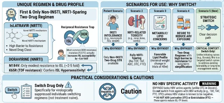 shivn's tweet photo. I fed known information about DOR/ISL, the most unexciting new drug in the ARV armamentarium and asked Gemini to make a slide infographic https://t.co/DOxJ6CABSI