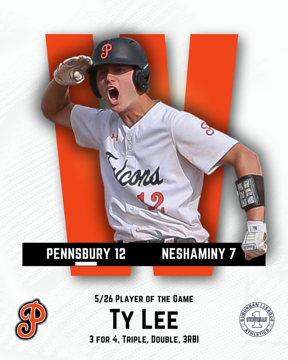PSD_Baseball's tweet photo. The Falcons are headed to the District 1 Championship with a 12-7 come from behind win over Neshaminy yesterday in the District 1 Semifinals. 

#4 Pennsbury will play #7 Owen J. Roberts in the District 1 Championship on Thursday, May 28th at 4pm at Villianova Ballpark at Plymouth https://t.co/4uSneoGIld