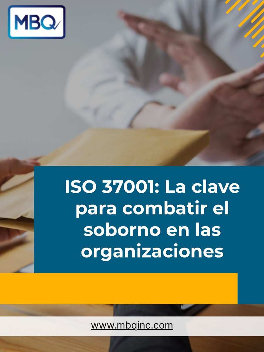 MBQ_Group's tweet photo. 🔒La ISO 37001 ayuda a prevenir el soborno y fortalecer la transparencia en las organizaciones. Implementa un sistema antisoborno que impulse la ética, el cumplimiento y la confianza en tu empresa.
📩Contáctanos para conocer más.
💻https://t.co/jZyMluc32D

 #ISO37001 #Compliance https://t.co/KmAkshWppZ