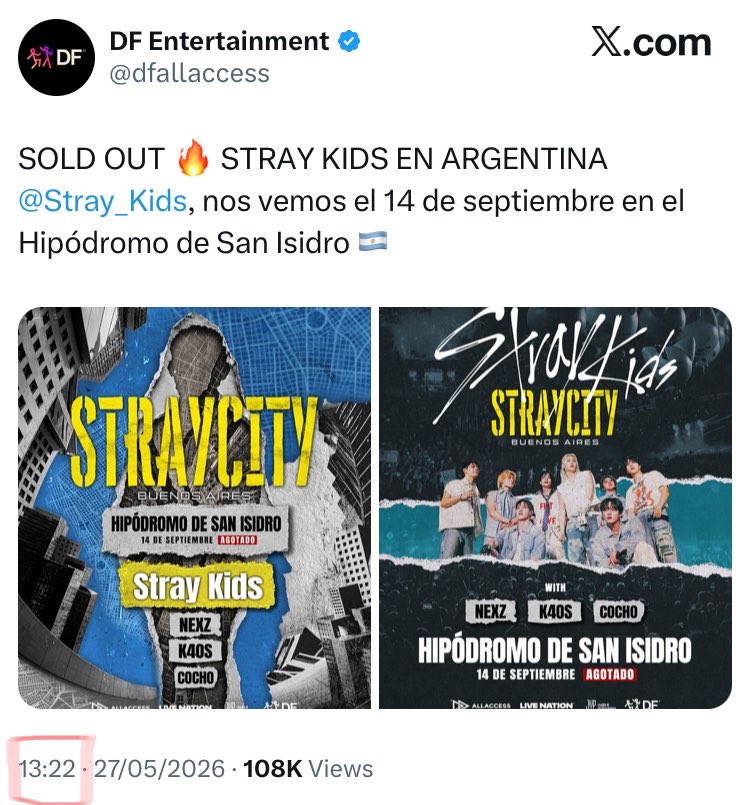vicky 𖦹ꕤ SEEING SKZ! 🇦🇷 tweet media