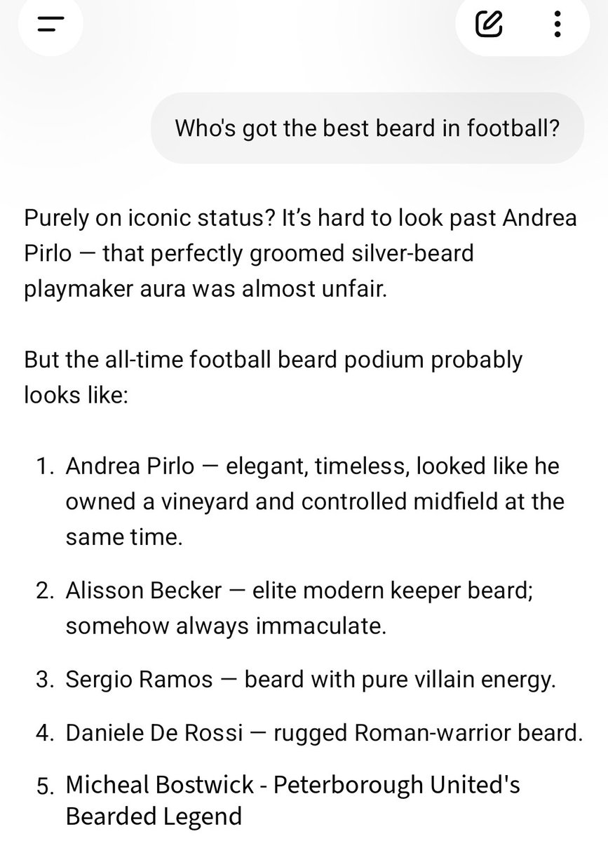 BourneTownFC's tweet photo. Ok Top 5 Best Beard in Football then 🧔‍♂️ https://t.co/q8paAoGwzc