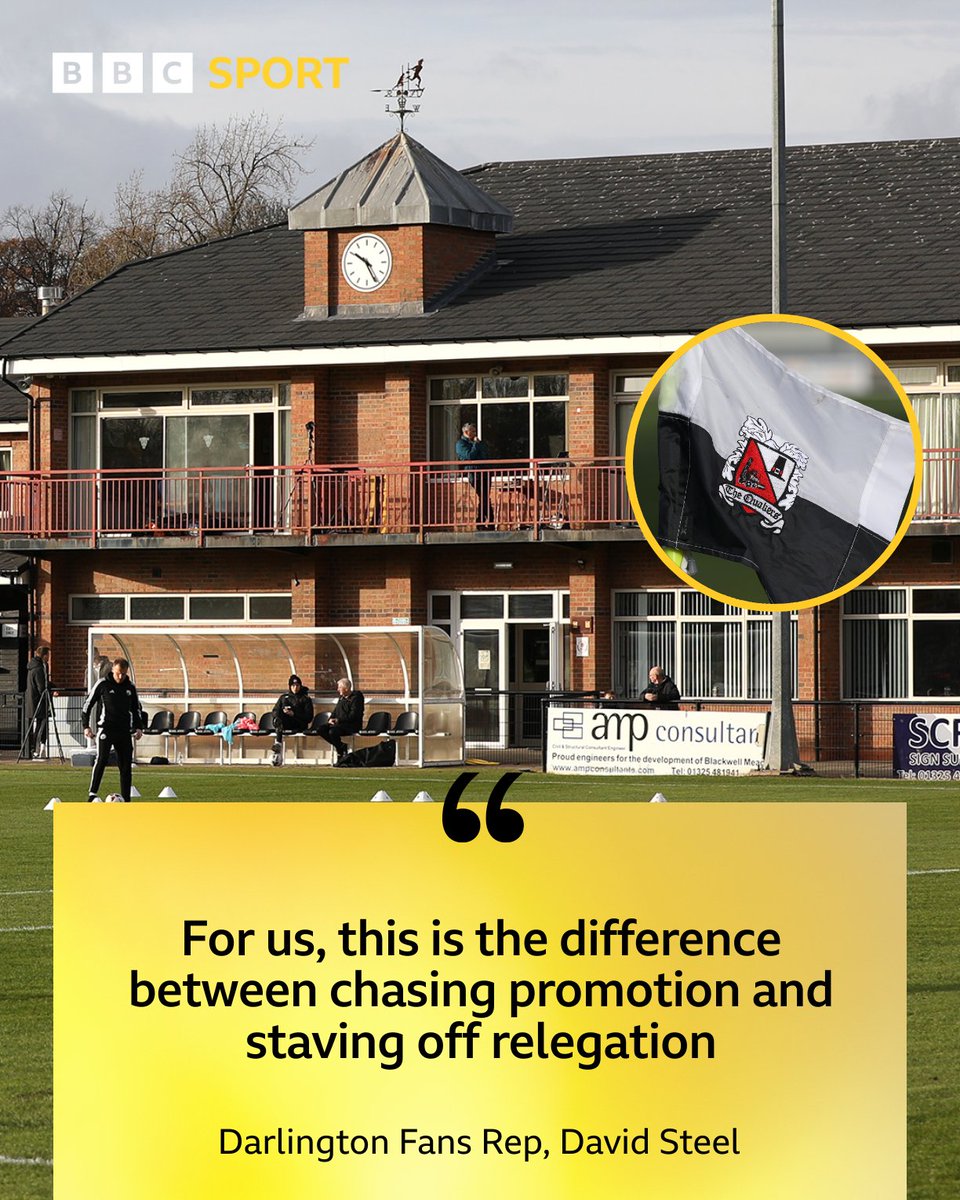 BBCTeesSport's tweet photo. It's the final week of Darlington's 'Boost the Budget' and the scheme has almost reached it's target for another year ๐
#Quakers | #Darlo | #BBCFootball https://t.co/SUn0ykJuA1