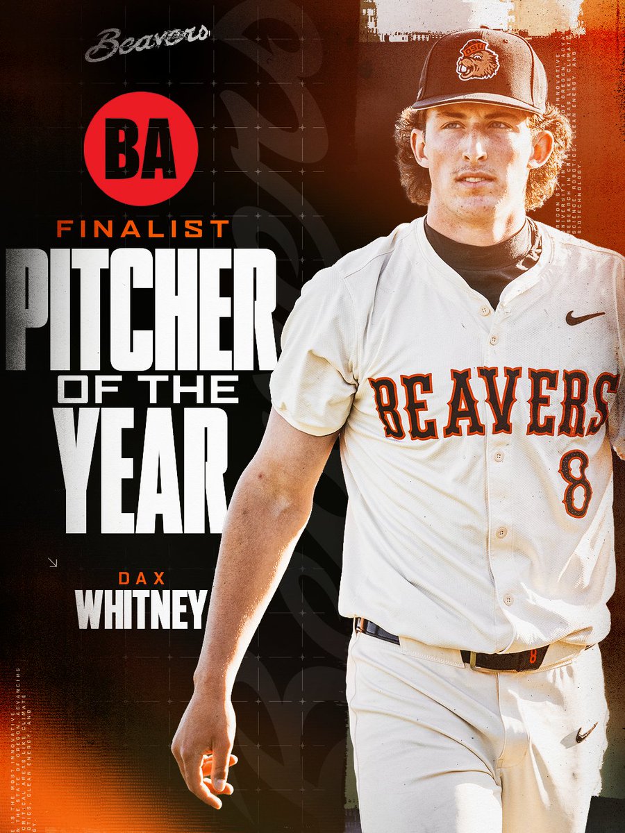 BeaverBaseball's tweet photo. Good morning on a day where Dax Whitney has been named a finalist for @BaseballAmerica's National Pitcher of the Year! https://t.co/u3SJhLLYXu