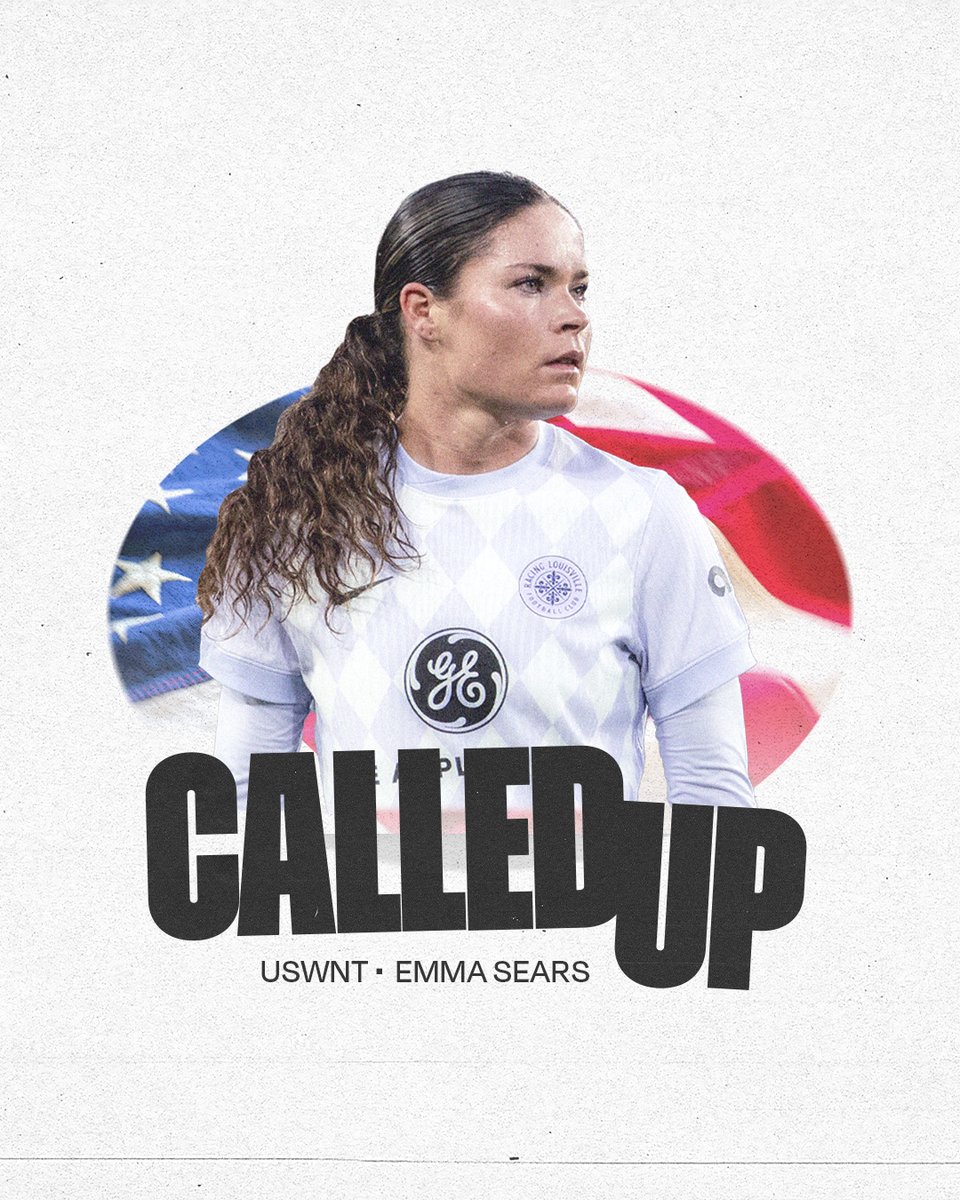 RacingLouFC's tweet photo. Reppin’ the red, white &amp; blue 🇺🇸

@emmasearss has been called up by the @USWNT for a pair of friendlies against Brazil on June 6 and 9! 

🔗 https://t.co/njB3xEVy78 https://t.co/m9gSAb4XSK