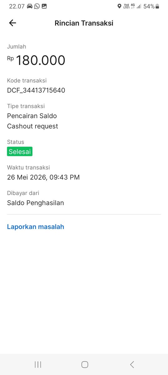 Ariskaa407's tweet photo. @GrabID kemaren nyariin saldo ke rek BCA disitu tertera statusnya Selesai, tapi sampai sekarang Dananya tidak Masuk ke Rek BCA, jadi bagaimana yaa? Disuruh tunggu 1x24 jam, tapi ini sudah 1x24 jam, harus nunggu sampe kapan lagi? https://t.co/TqtnXmaULX