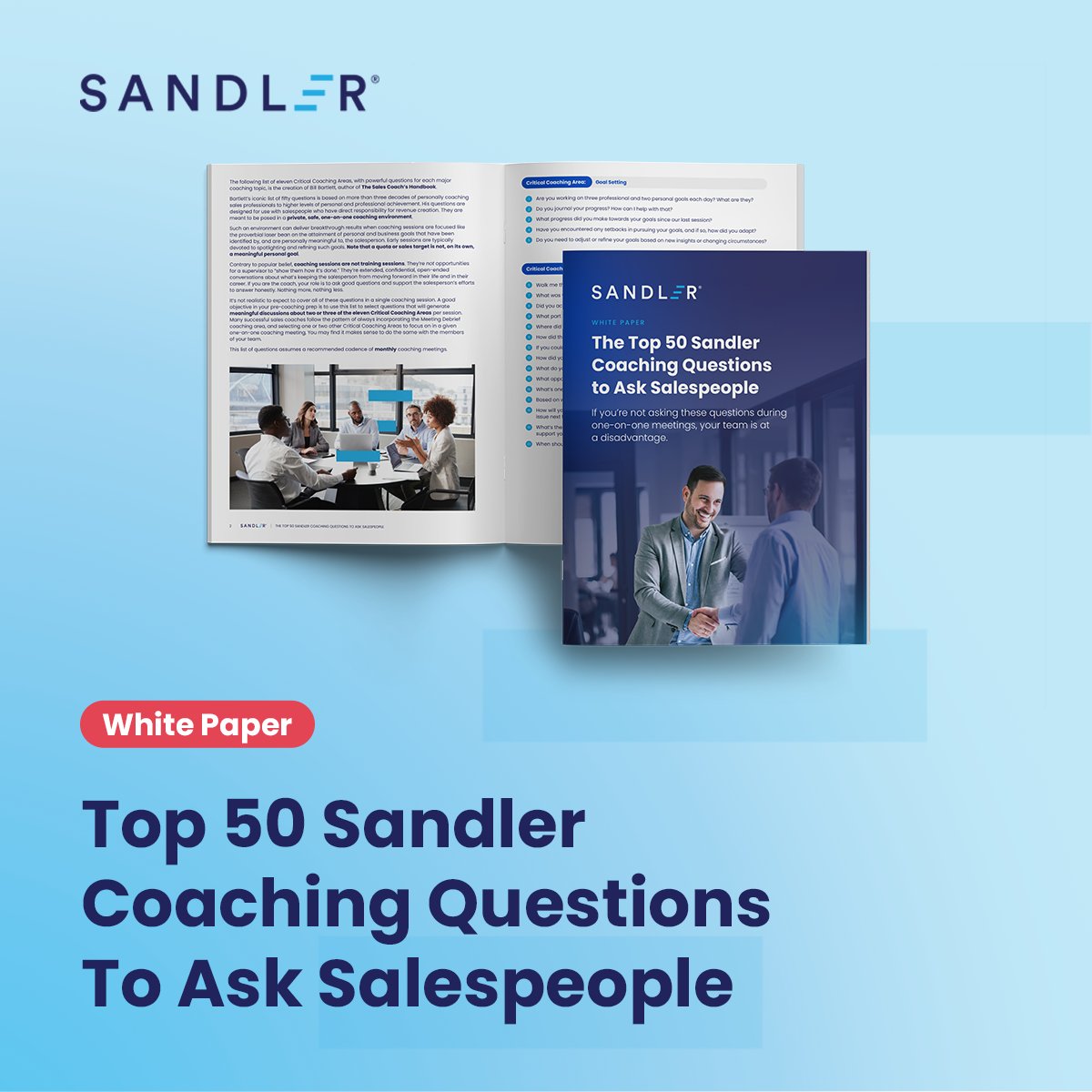 SandlerTraining's tweet photo. Effective coaching is about asking the right questions. 💡

The "Top 50 #SandlerCoaching Questions" helps salespeople set meaningful goals, reflect, and level up their performance in one-on-one sessions. 🎯

📚 Make your coaching more impactful: https://t.co/DqUojoNMcV https://t.co/mwcJx6EPCC