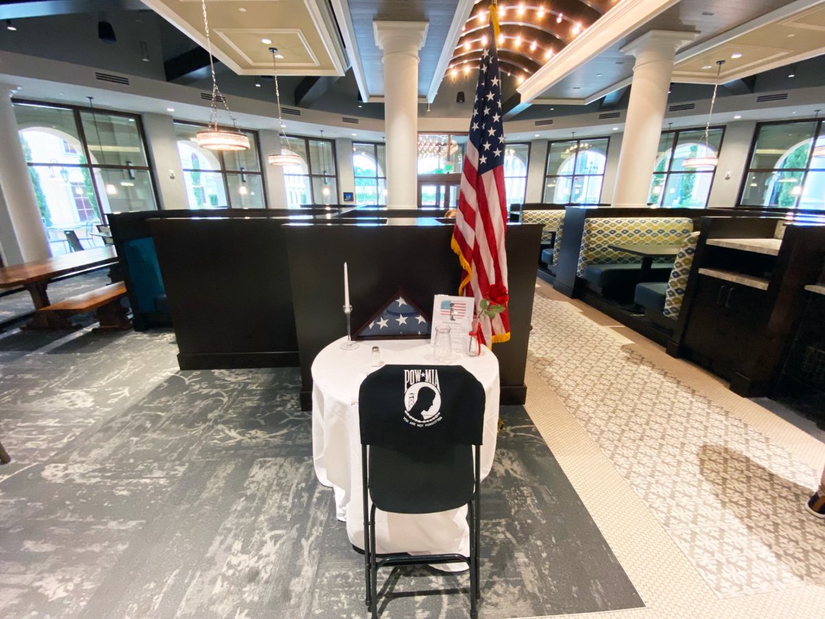 jacksonhlthcare's tweet photo. This week, a Missing Man Table is on display in our on-site restaurant in observance of Memorial Day. We want to honor the service members who never made it home. 🇺🇸 https://t.co/G1fywhuFM2