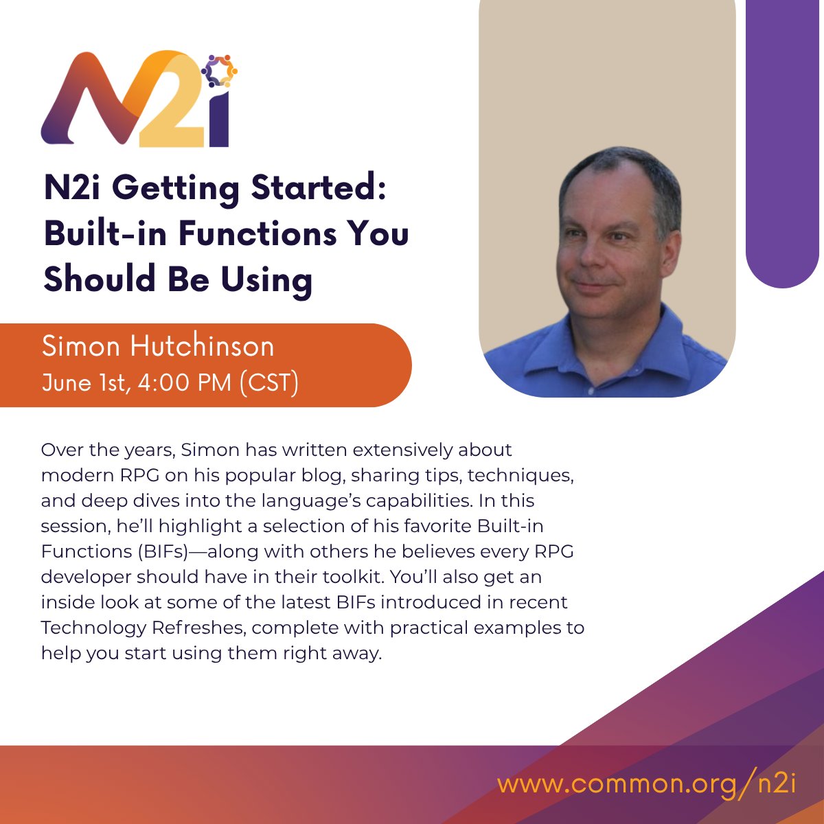COMMONug's tweet photo. The latest N2i Getting Started Series is coming your way June 1st!
Don't miss this free education opportunity. 

Register today: https://t.co/yeCm6erBN9 https://t.co/0GqHGrypU8