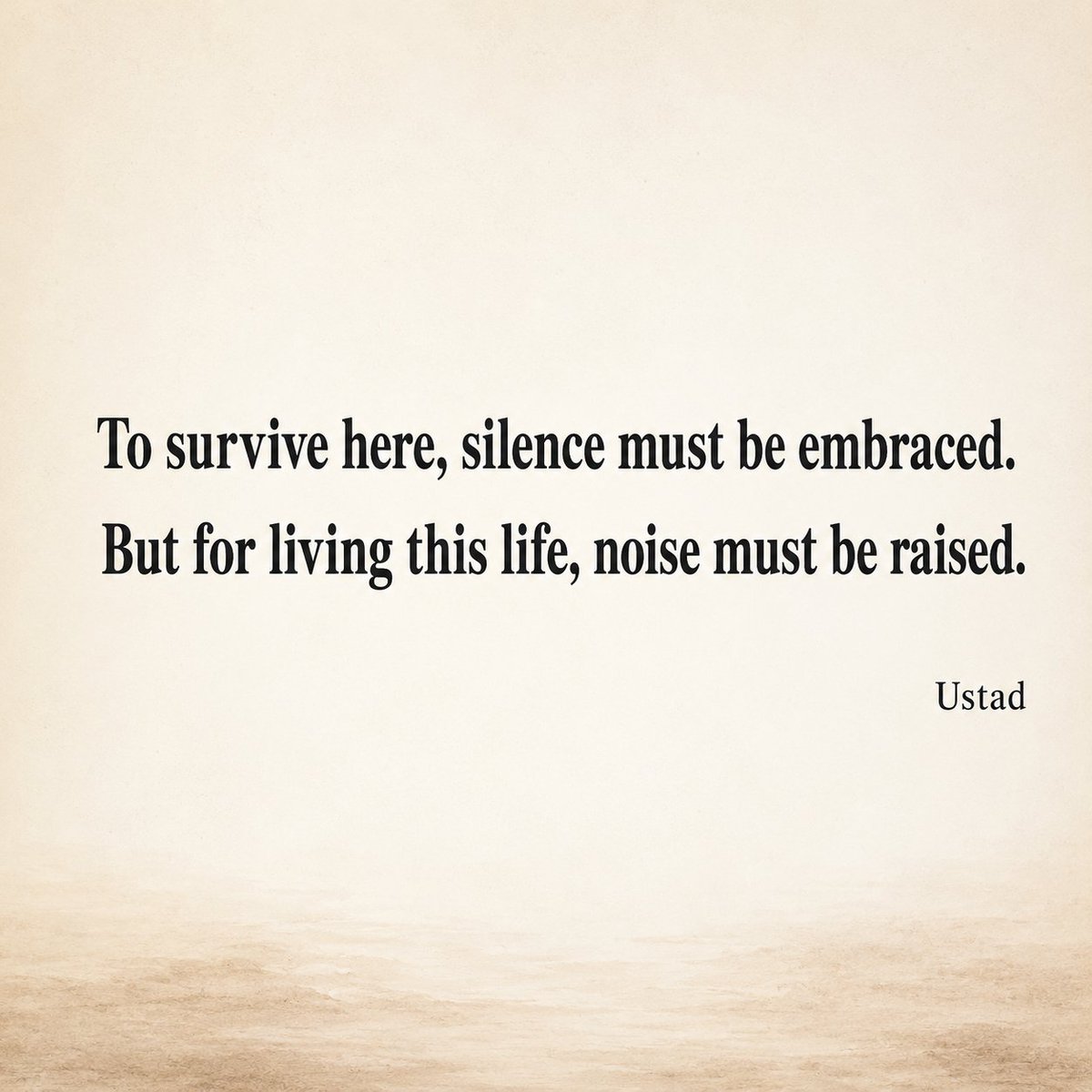 Ustad_22735's tweet photo. In a world of silence, sometimes you have to raise a little noise. Let this epigram echo. #poetry #epigram #silence #life #voice https://t.co/ZAEYWUcMPT