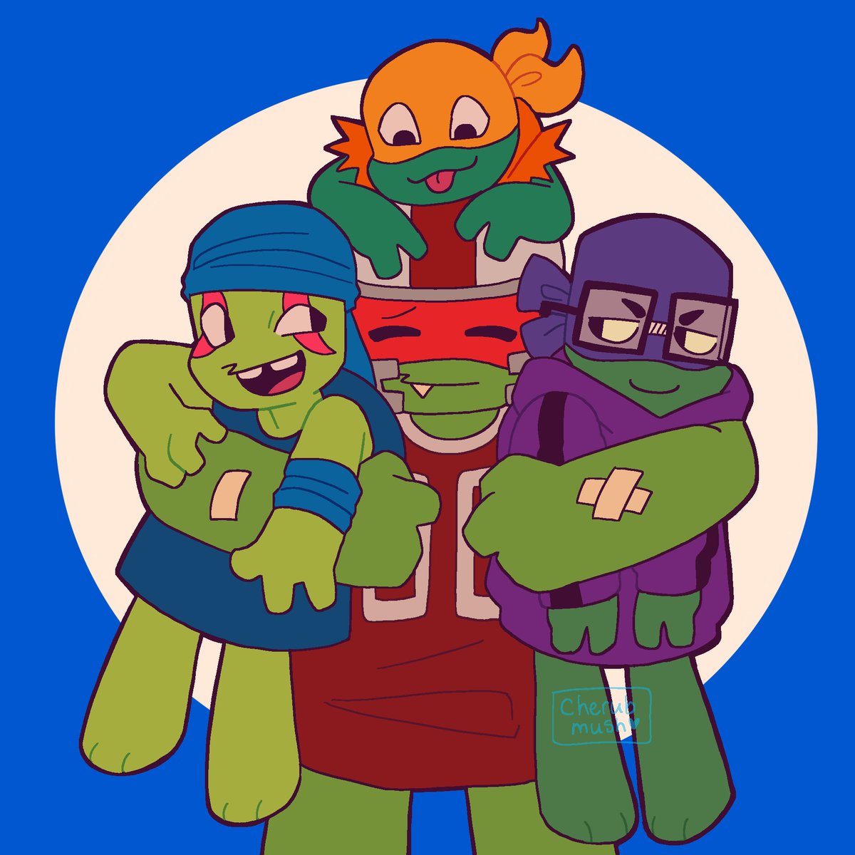 cherubmush's tweet photo. the brothers ever <3
#rottmnt #riseofthetmnt https://t.co/NdDVJHAZsO