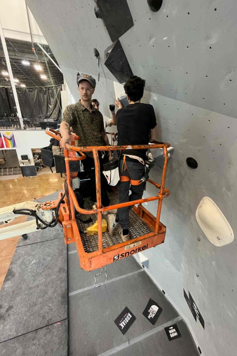 ClimbingJournal's tweet photo. Rylan Marshall-Meistrich— Movement's Colorado Director of Setting—enters the studio to talk about the job of a setter, not losing sight of the people climbing on your walls, and more.

https://t.co/PbgTyWG8YA https://t.co/vBT7xdj9Zk