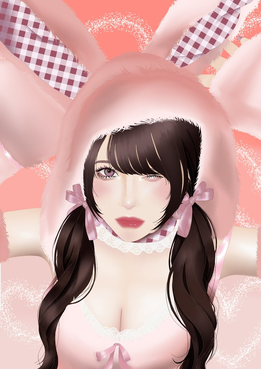 hinta_1945's tweet photo. 🐰×🩷

 #イラスト  #イラスト依頼
 #女の子イラスト 
 #イラスト好きさんと繋がりたい
 #有償依頼受付中 https://t.co/83nFd8KqUz