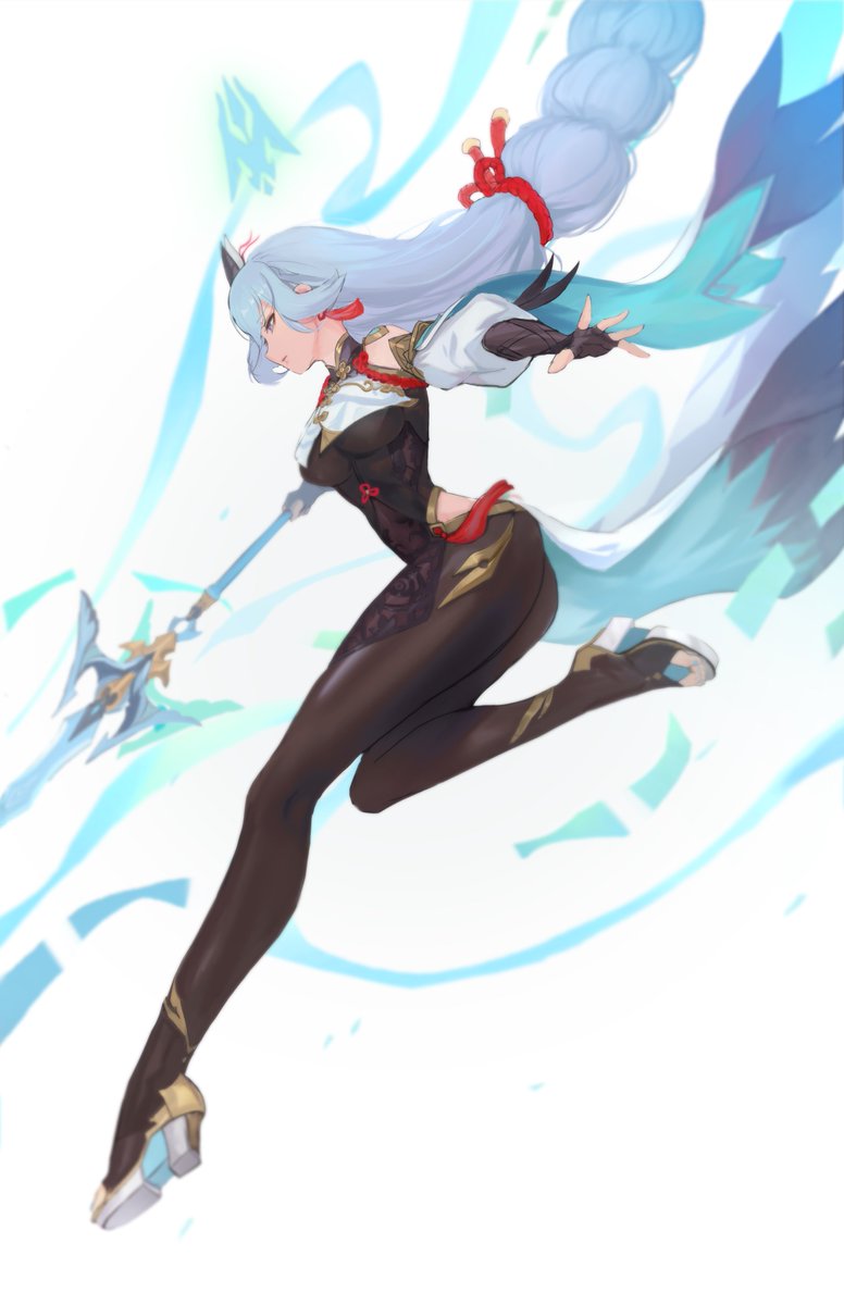 申鶴(しんかく)(原神) 「Shenhe - Genshin Impact fanart #GenshinI」|CGlas🎨Artist @ AFA C89のイラスト