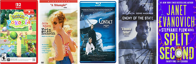 MarionPubLib's tweet photo. This week the Marion Public Library has 31 new books and 40 new movies.  New items include PokΘmon Pokopia. https://t.co/pzX3DO3RHG https://t.co/xbWE3bt911