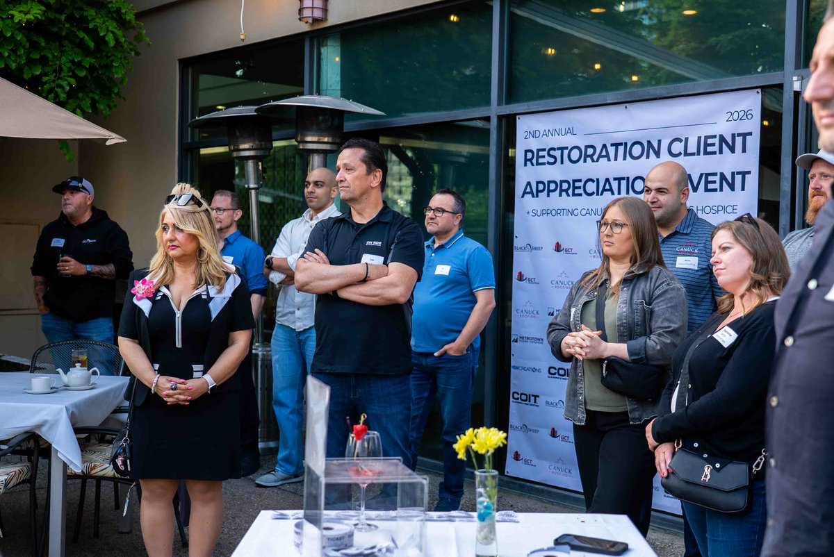 CanuckRoofing's tweet photo. A look inside May 7th, an evening of great people, great energy, and raising money for Canuck Place Children's Hospice. Grateful to be part of this community. ❤️ https://t.co/3pHauNTrQt